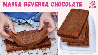 MACIA E ÚMIDA MASSA AMANTEIGADA DE CHOCOLATE MÉTODO REVERSO (Aula Mago)