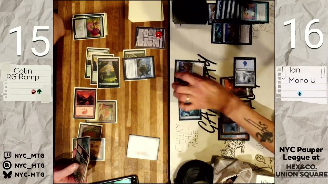 Gruul Ramp Vs. Mono Blue Terror | NYC Pauper League Week 2 Season 2 | MTG Gameplay