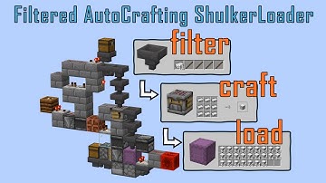 TILEABLE AUTOCRAFTER with ITEM FILTER and SHULKERBOX LOADER | MINECRAFT 1.21 + | Tutorial