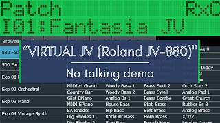 FREE SYNTH: VIRTUAL JV (Roland JV-880 Emulator) - No talking demo