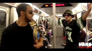 WWE Match in NYC Subway Train ft The Rock & DX (Must Watch)