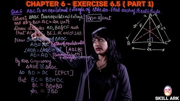 Triangles Ch. 6 - Ex. 6.5 (Part - I) | Class 10 NCERT Maths Solutions (Lect. 18)