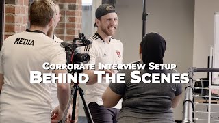 Celebrity Corporate Interview Setup | Videography Behind The Scenes Wealth