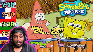 FIRST TIME REACTION TO SPONGEBOB “SOMETHING FUNNIER THAN 24… 25” JOKE IN DIFFERENT LANGUAGES