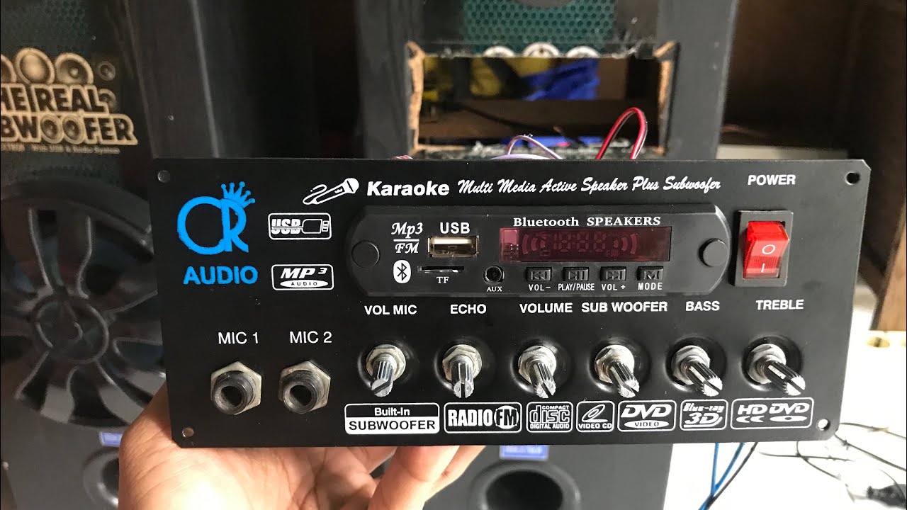 Rakit speaker aktif plus usb bluetooth - YouTube