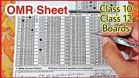 OMR Sheet Practice CBSE Class 10 and 12 Term 1| How to Fill OMR Sheet in Board Exam| Science Think
