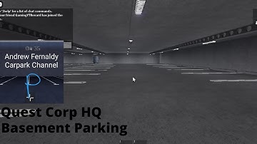 Quest Corp HQ l Basement Parking l Roblox