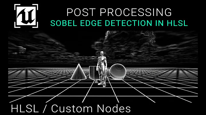 Unreal Engine 5.3 - Sobel Edge Detection Post Process
