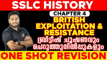 SSLC History | Chapter 4 British Exploitation and Resistance ബ്രിട്ടീഷ് ചൂഷണവും ചെറുത്തുനിൽപ്പുകളും