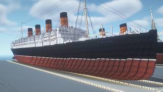 Building Aquitania's Dining Room :: Rilhon's Shipyard E290 :: Minecraft