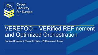 [CyberSec4Europe] VEREFOO Demonstration