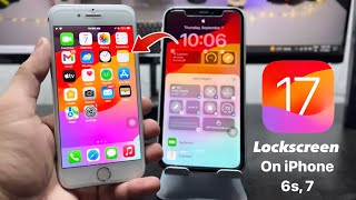 How to install iOS 17 Lockscreen Features on older iPhones 6s, iPhone 7 screenshot 4