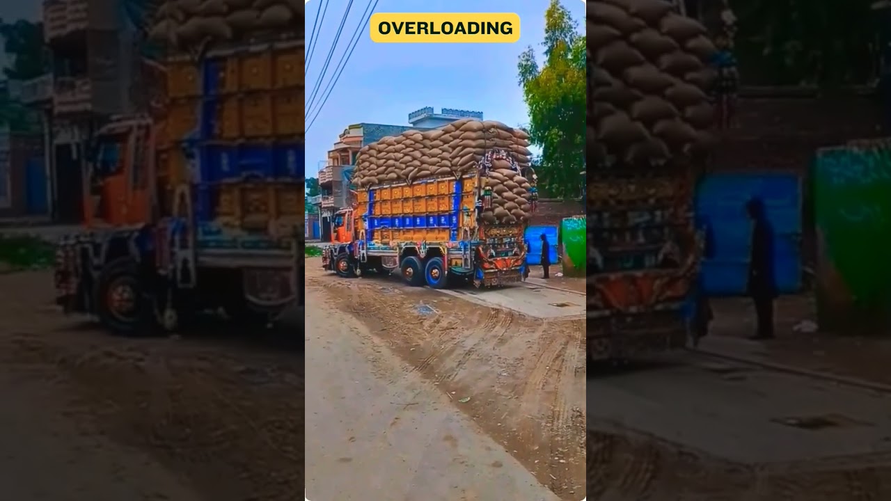 Overloading Truck Fail | overloading truck | cause of overloading 