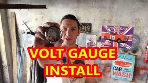 PART 4: Installing A Volt Gauge With Lights Triple John Cooper Sportspack Clocks Works Classic Mini