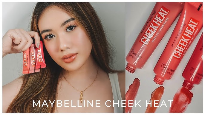 MAYBELLINE CHEEK HEAT GEL-CREAM BLUSH SWATCHES! | Miss Bea - YouTube