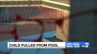 2-year-old child hospitalized after being pulled from water in Cape Coral