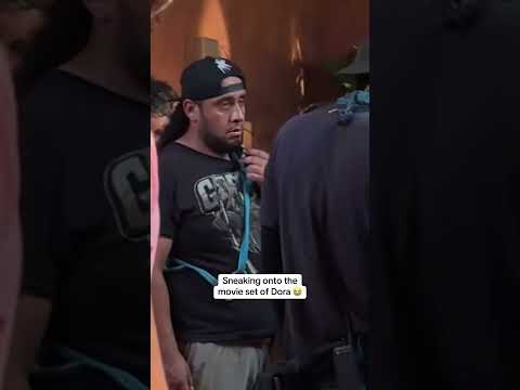 They didn't even realize 😅 #dora #movie #set