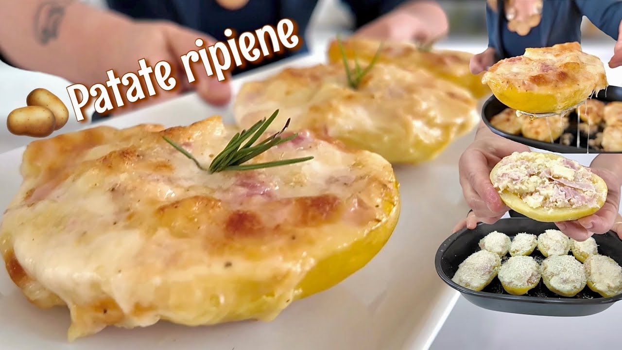 КАРТОФЕЛЬ, ФАРШИРОВАННЫЙ ВЕТЧИНОЙ И СЫРОМ сливочный и тягучий Легкий рецепт