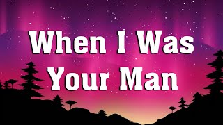 Video thumbnail of "Bruno Mars - When I Was Your Man (Mix Lyric Video) | John Legend, Sam Smith,..."