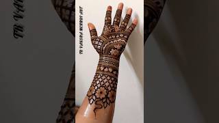 Simple And Easy Full Hand Bridal Mehndi Design Latest Mehndi Design