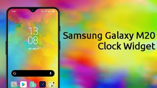 Samsung Galaxy M20 Clock Widget on any Android screenshot 4