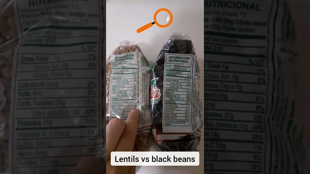 Lentils And Black Beans Nutritional Info Healthy Food