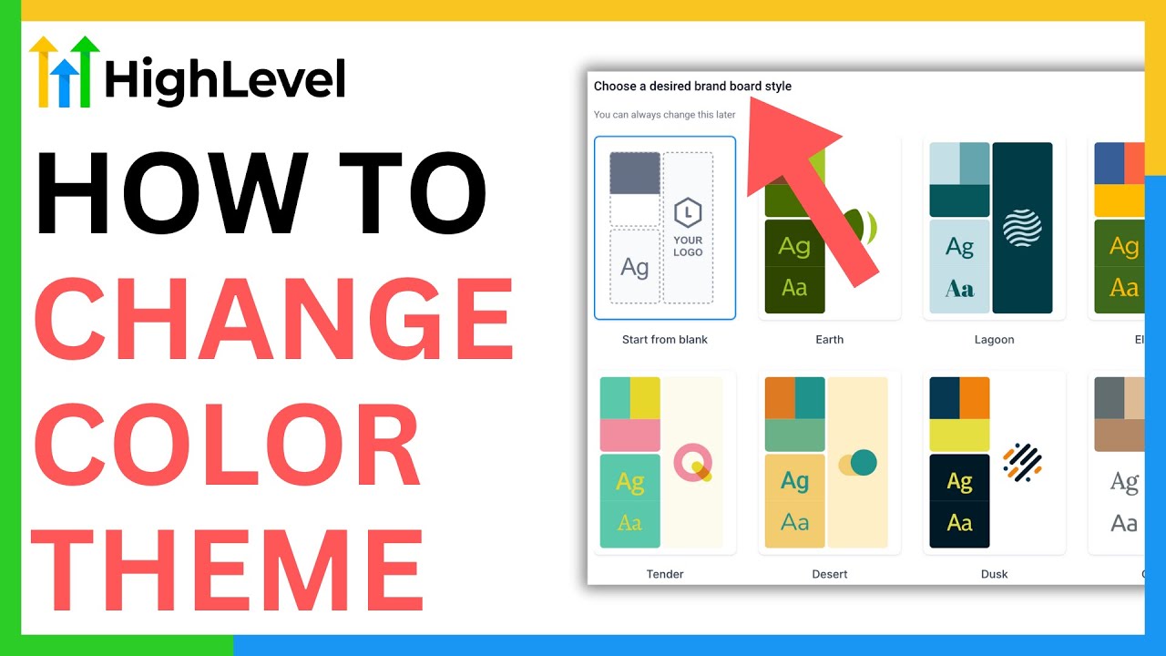 How to Change Color Theme in GoHighLevel [QUICK GUIDE] - YouTube