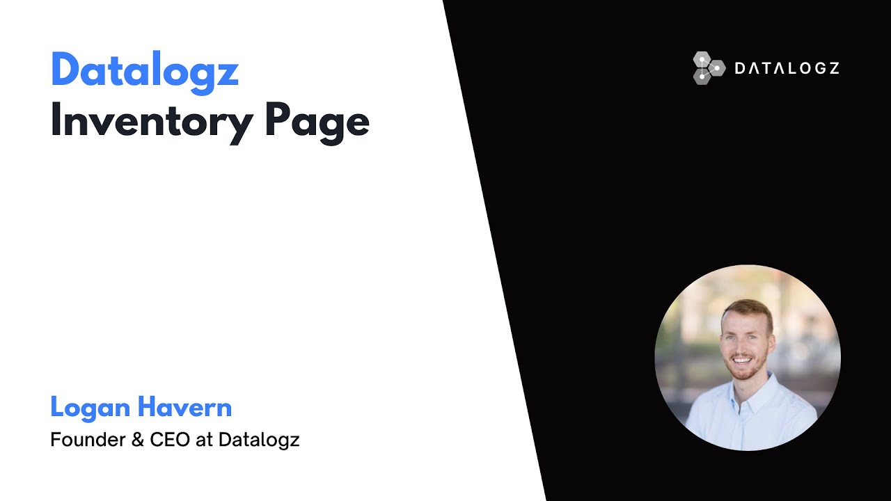 Datalogz Inventory Page | Logan Havern - YouTube
