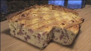 ITALIAN EASTER PIE - PIZZAGAINA - HOW TO MAKE RUSTIC MEAT AND CHEESE PIE