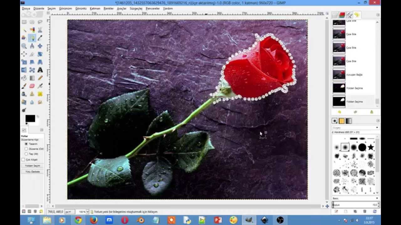 Gimp Ile Detayli Resim Kirpma Kesme Youtube