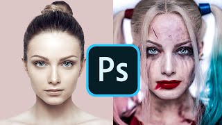 How to make Harley Quinn with Photoshop screenshot 5