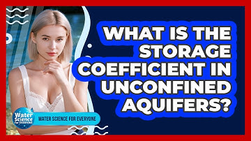 What Is the Storage Coefficient in Unconfined Aquifers?