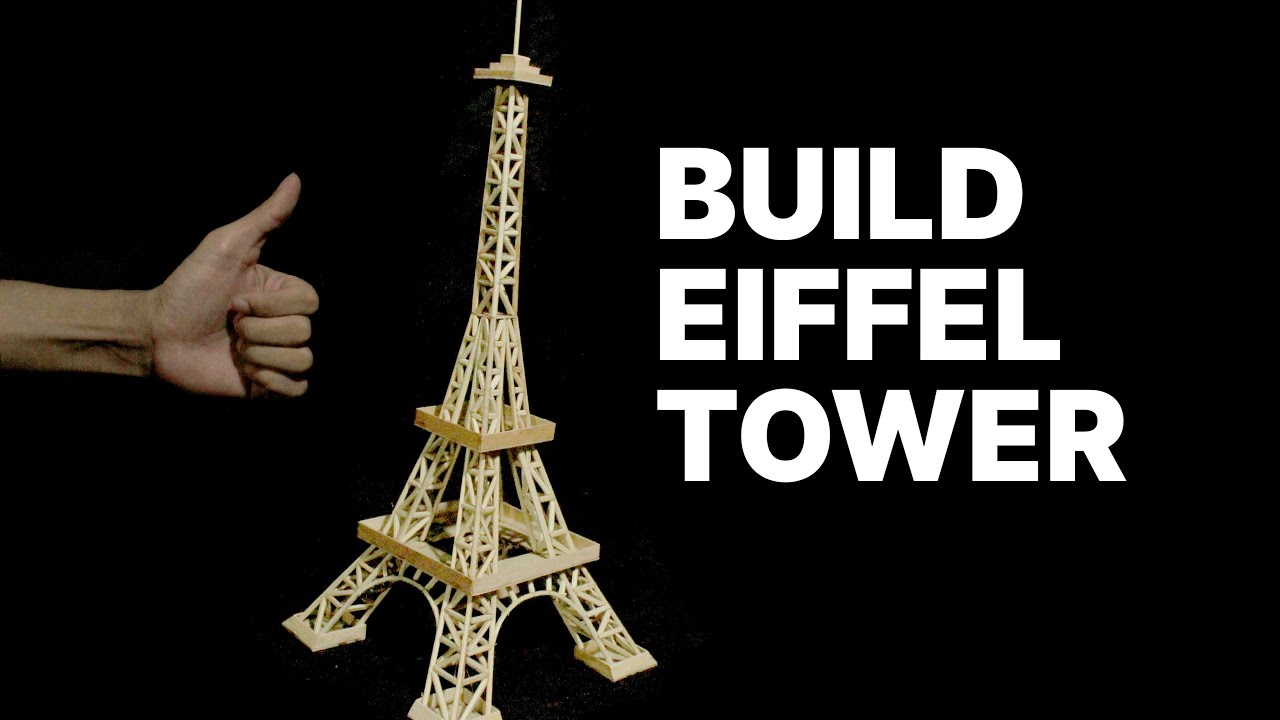 17 Cara  Membuat  Menara  Eiffel  Dari  Stik Es Krim Konsep 
