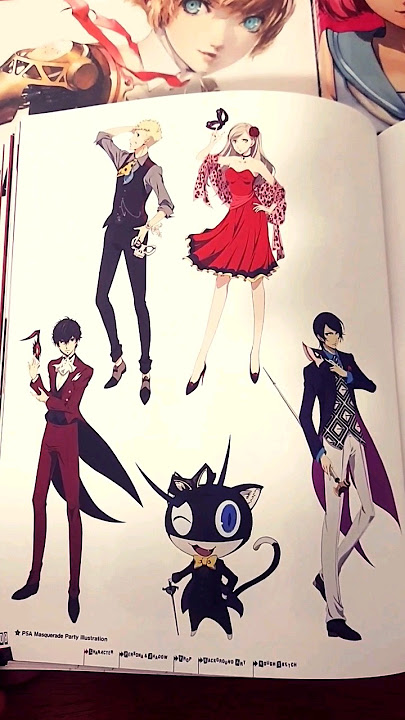 The Phantom Thieves Look GREAT In Their Masquerade Ball Outfits (Persona 5 Animation Artbook)