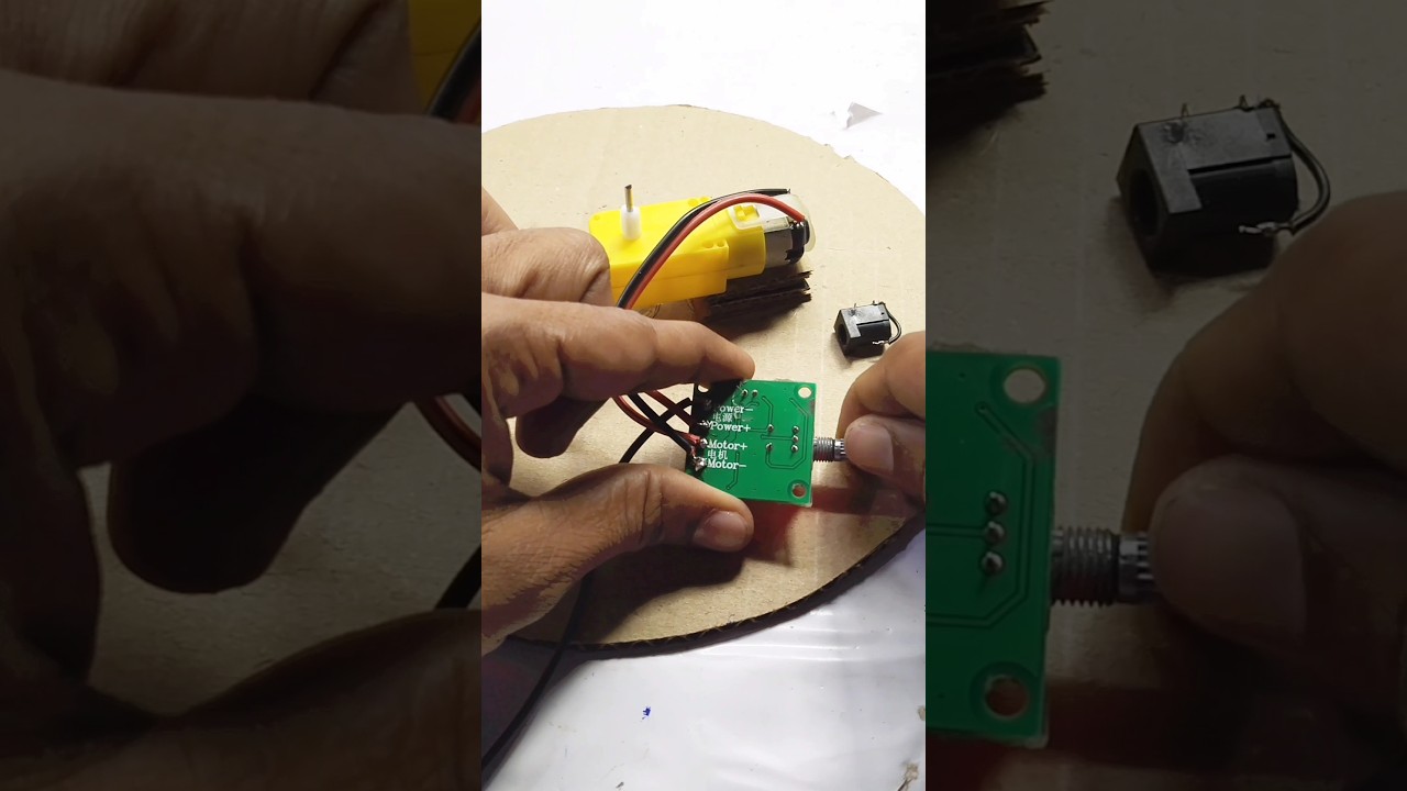 360 degree rotating display stand making | diy rotating display stand 