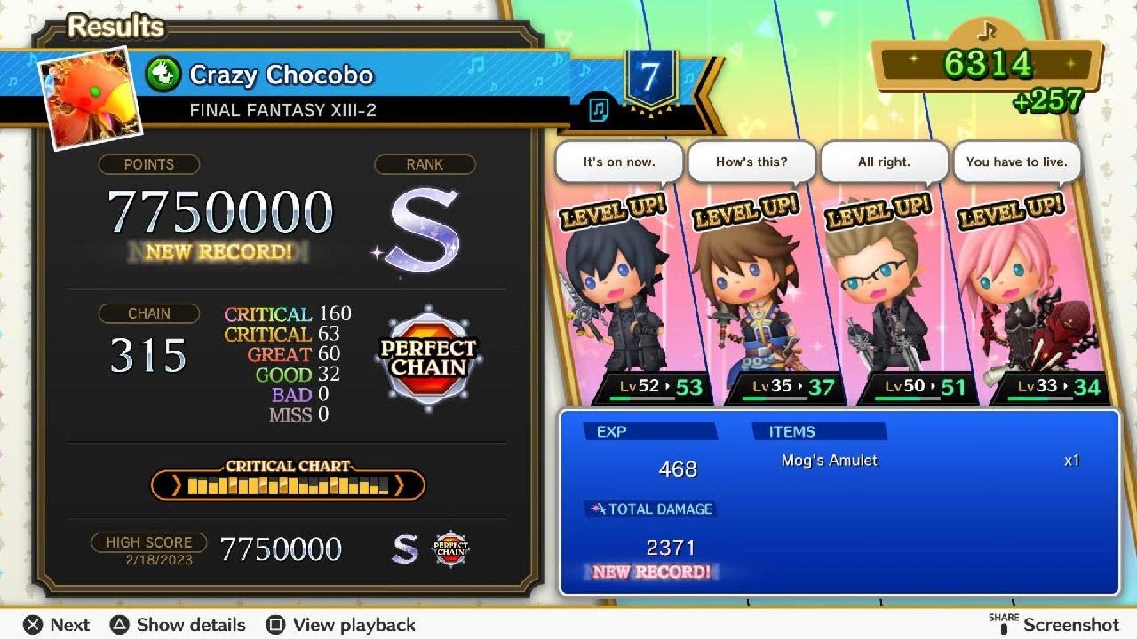 THEATRHYTHM FINAL BAR LINE "Crazy Chocobo" YouTube