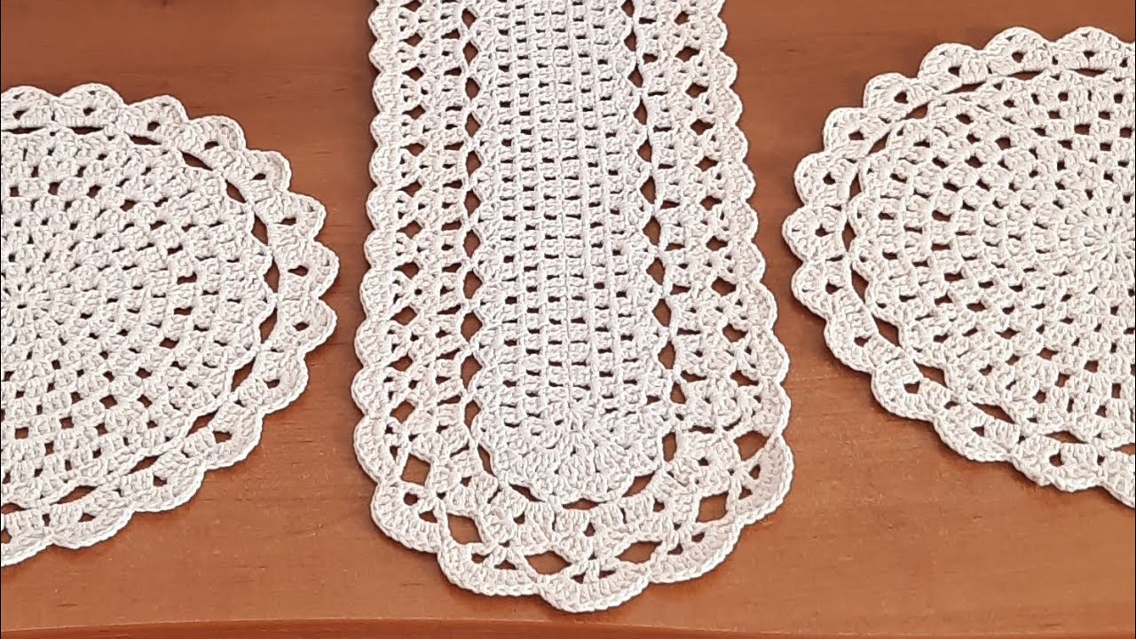 TIĞ İŞİ MASA ÜERİNE RUNNER ÖRÜYORUZ