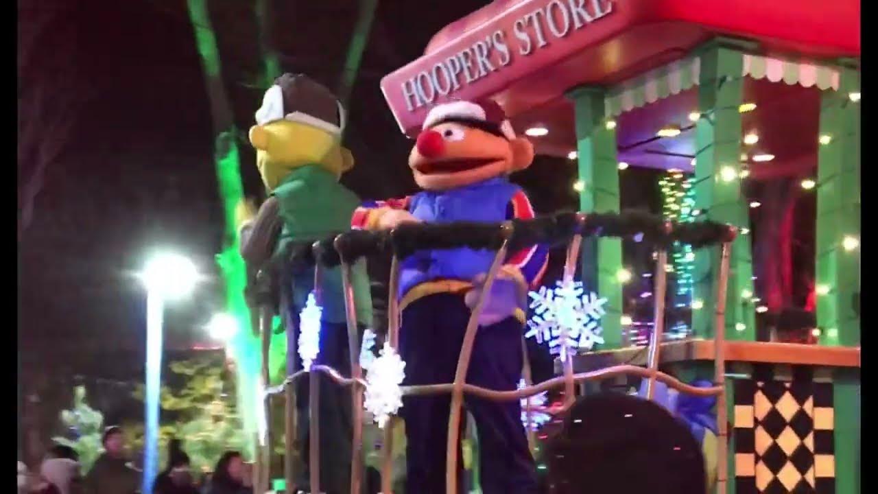 Sesame Place Christmas Parade at Night YouTube