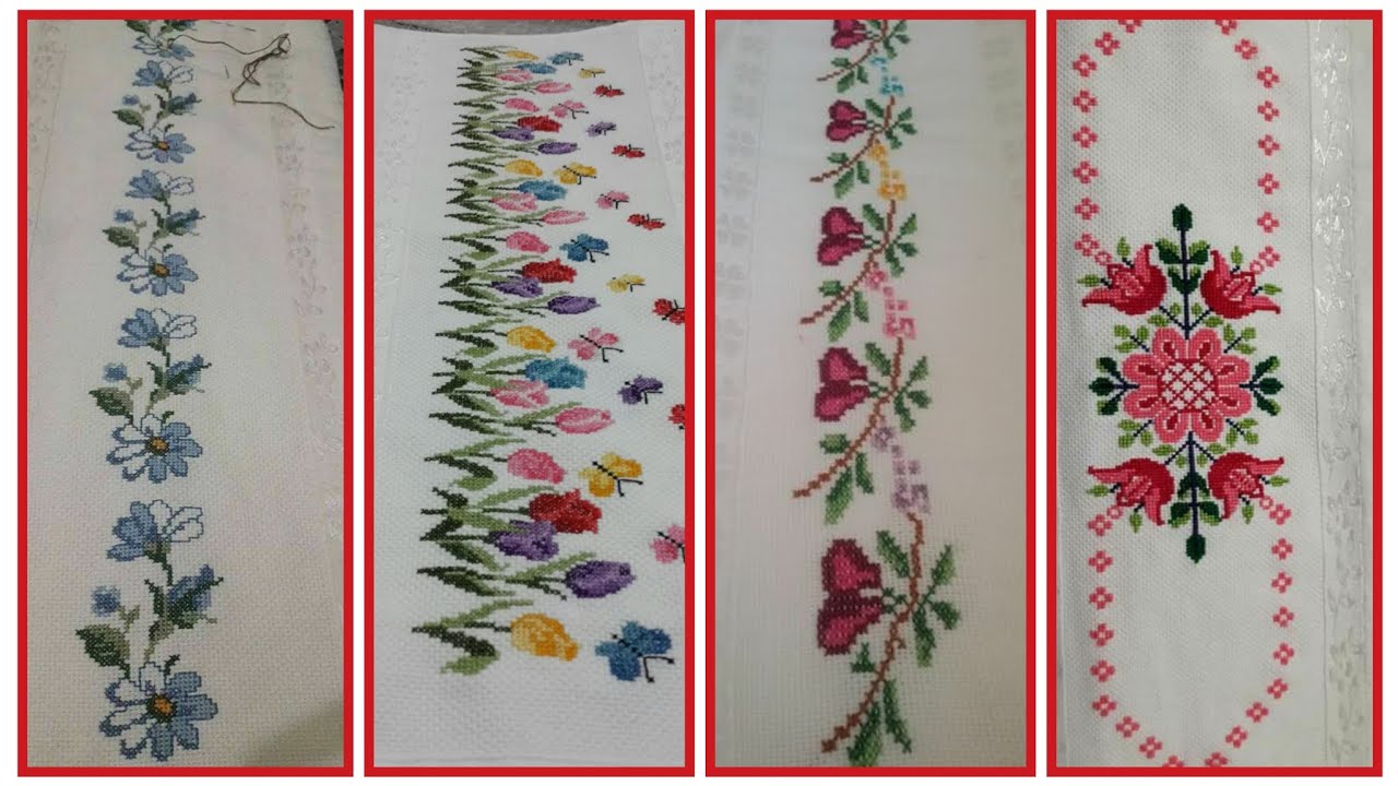 Hermosa y maravillosa colección de patrones de bordado en punto de cruz. 