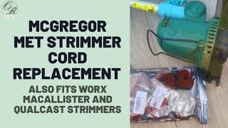 McGregor MET Strimmer Spool Replacement Tutorial Part 1 - Also fits MacAllister, Worx and Qualcast!