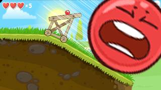 Big Red Ball vs Small Red Ball in Red Ball 4 Green Hills Level 14 screenshot 4