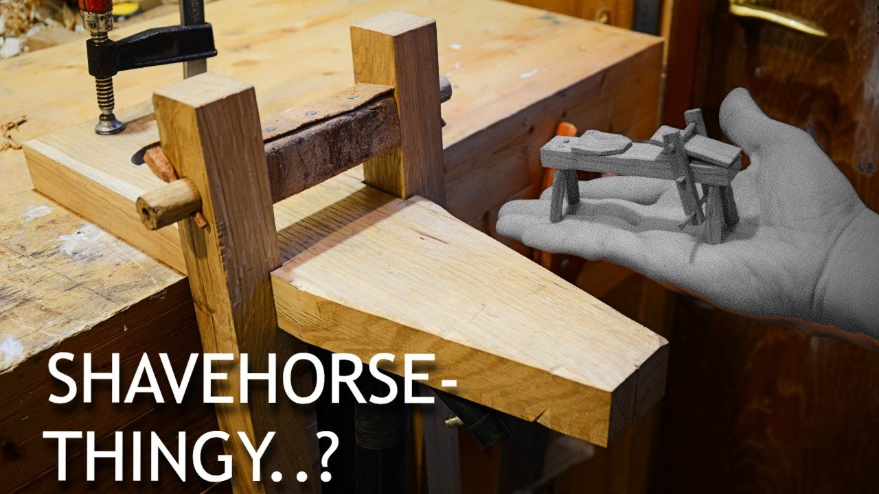 Making a bench-mounted shavehorse (But not really)
