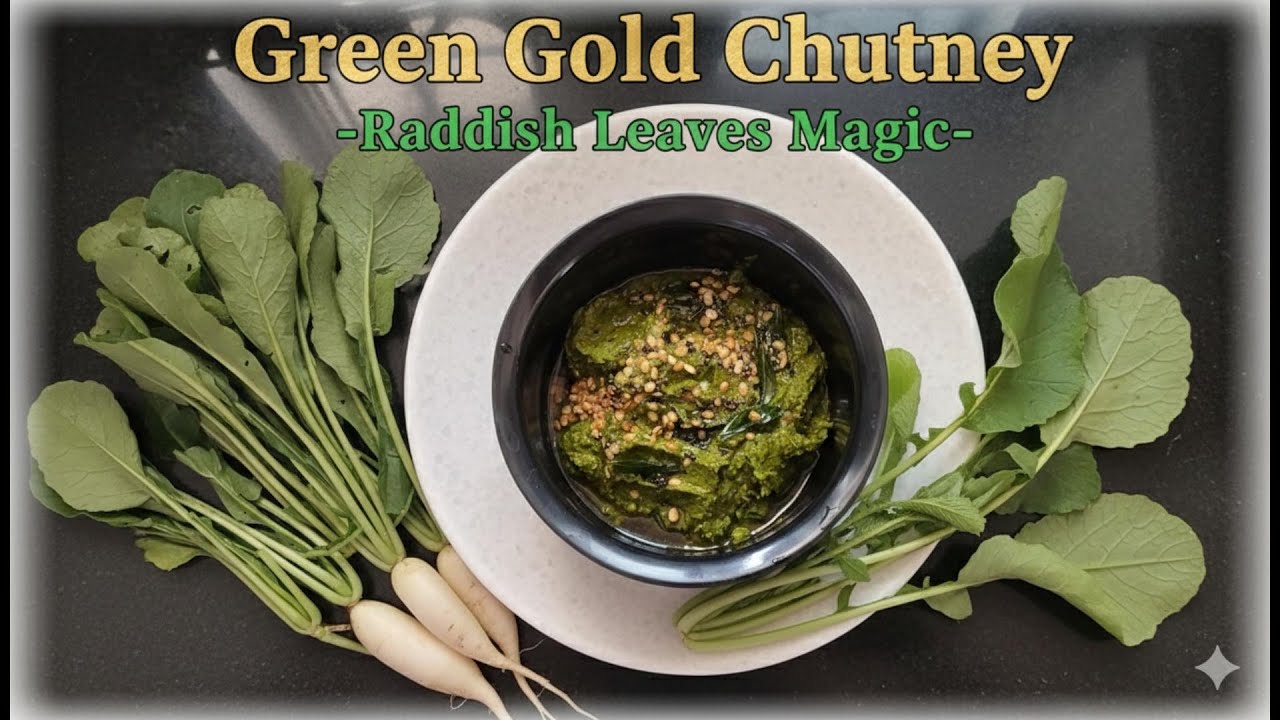 “Raddish Leaves Thovaiyal | Zero Waste Healthy Chutney 🌿 | From Waste to Wellness”
