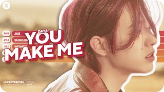 DAY6 - You Make Me Line Distribution (Color Coded)