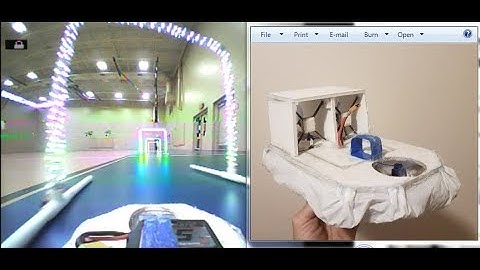 small fpv hovercraft with skirt (first run)