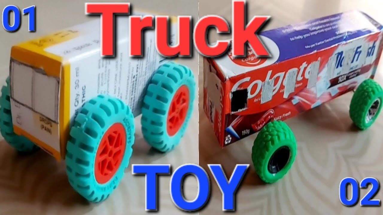 How to make a truck toy at home | Homemade toy inventions 