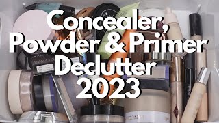 Makeup Declutter 2023 - Powder, Concealer and Primer