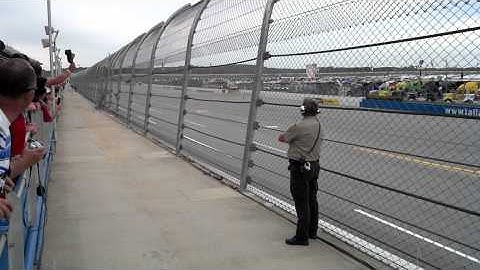 Coming past the fence at 200 mph... TALLADEGA