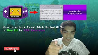 How to Unlock All Mystery Gift Events in Gen III in VBA Emulator (A Goppier's Project) - Kiraplays
