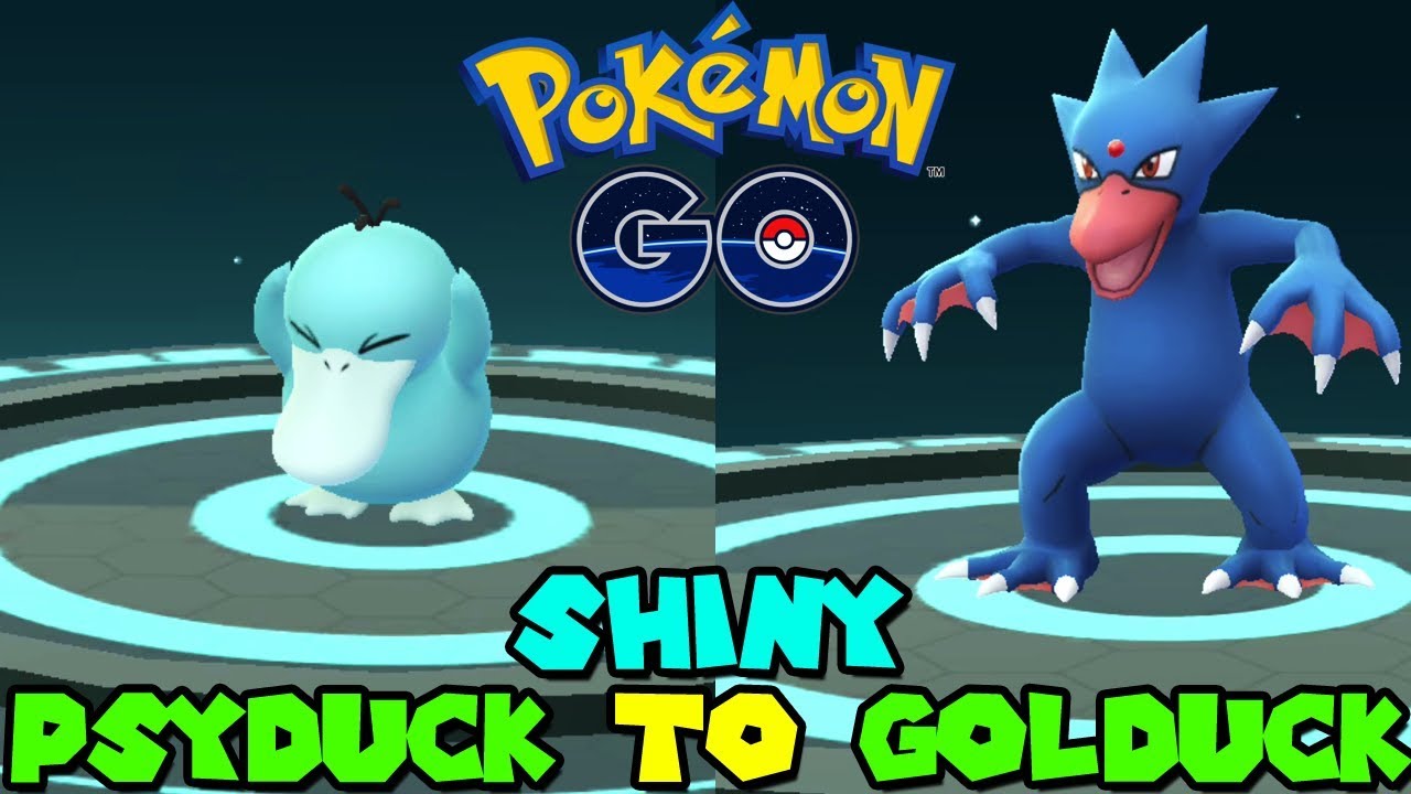 Shiny Psyduck To Shiny Golduck In Pokemon Go Pokemon Go Brazil Safari Zone Youtube